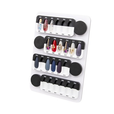 Nail art  board Manicure color card 24 grid color  picture frame magnet adsorption removable color card nail display rack