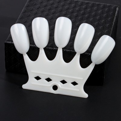 1 Pcs Crown Shape Display Stand Rack 4 Colors Nail Art Shelf Showing Board