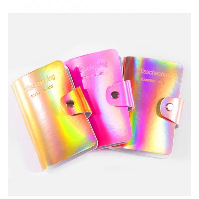 Color Laser Nail Art Template Card Package Holder Bag  Rectangular Printing Template Cosmetic Care Package Bag