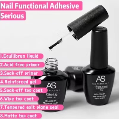 15ml Transparent Serious Nail Art Salon Nail Equilibrium Liquid Gel Polish UV Gel Resin Matte Top Coat