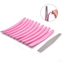 Wholesale Stainless Steel Nail File  Pink Sponge Replaceable Sandpaper Metal Nail File