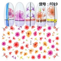 F Series 033-062 3D Nail Sticker Mixed Flower Elegant Sticker Nail Art Adhesive Craft Tips DIY Beauty Charm Nail Art Decorations