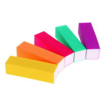 QUEEN FINGERS WHITE/COLORFUL NAIL BUFFER BLOCK