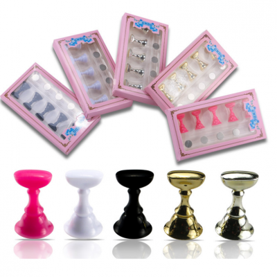 5 PCS Magnet Chess False Nail Art Tips Display Stand Holder Set