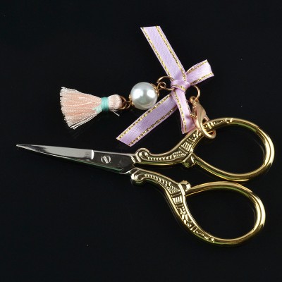 Durable Stainless Steel Vintage Classic Embroidery Scissors Nail Art Stork Bird Scissors Cutters Clippers Styling Tools