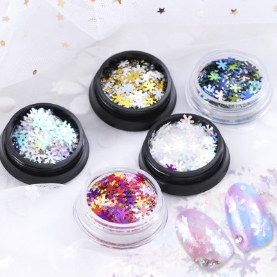 3D Beauty Nail Art Sequins Christmas Snowflakes Decals Nail  DIY  Decoration Glitter Stickers