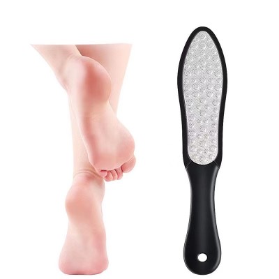 Wholesale Stainless Steel Foot Care Tools Black ABS Foot Files Double Sides Stainless Steel Foot Files